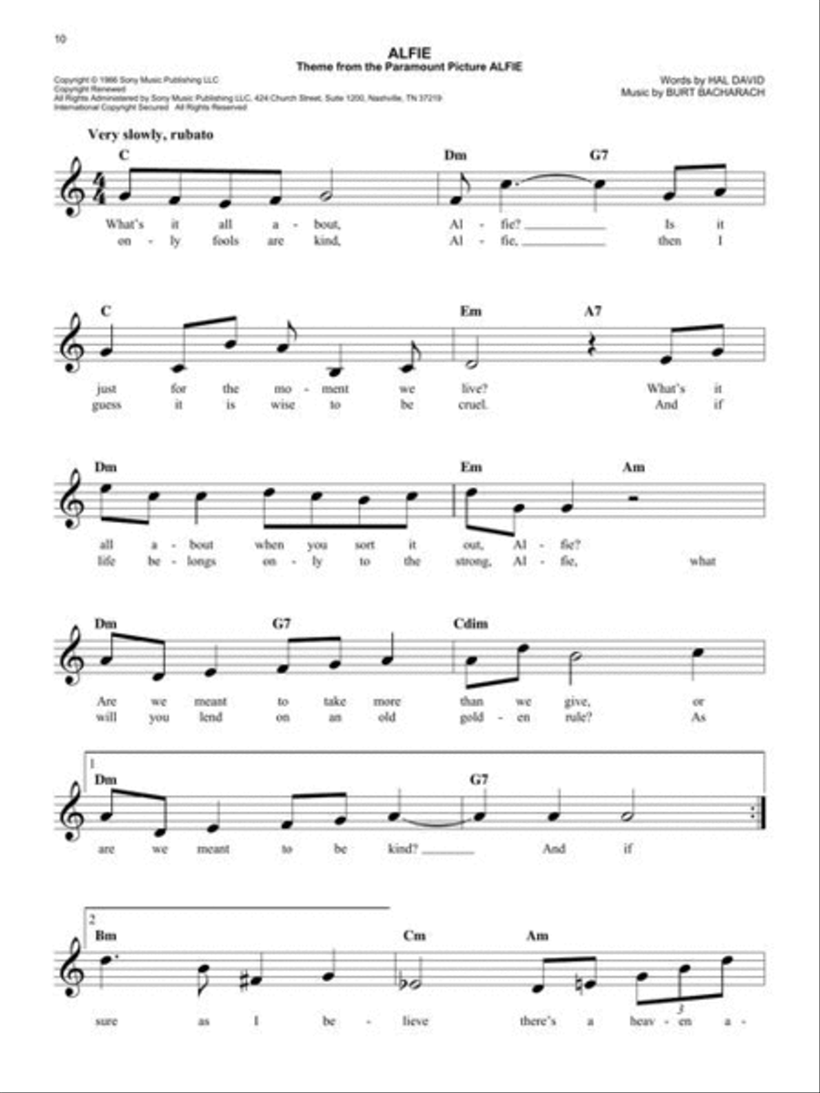 The Easy Movie Fake Book – 2nd Edition Piano scores gallery preview page 7