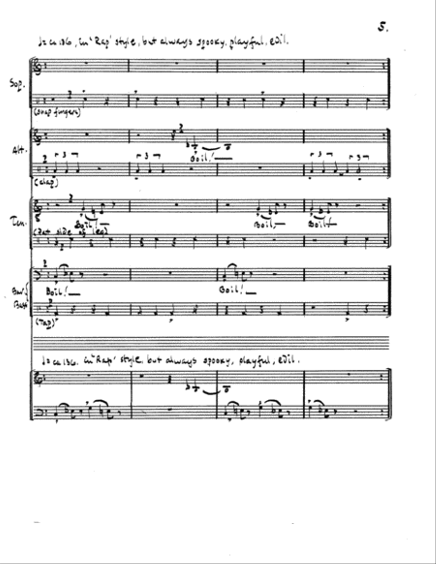 Three Charms from Shakespeare (Complete) 4-Part scores gallery preview page 4
