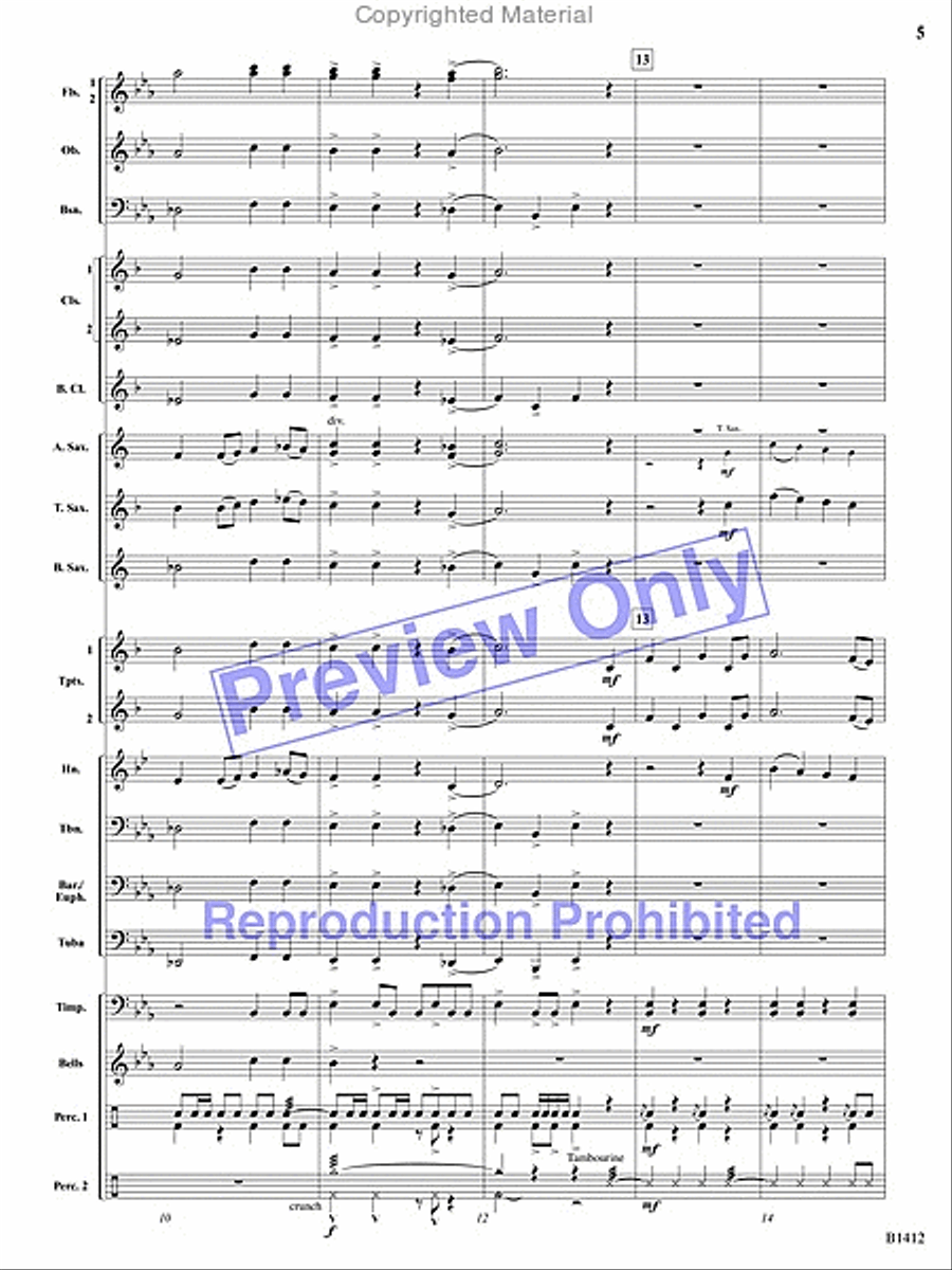 Jubilations! Concert Band scores gallery preview page 14
