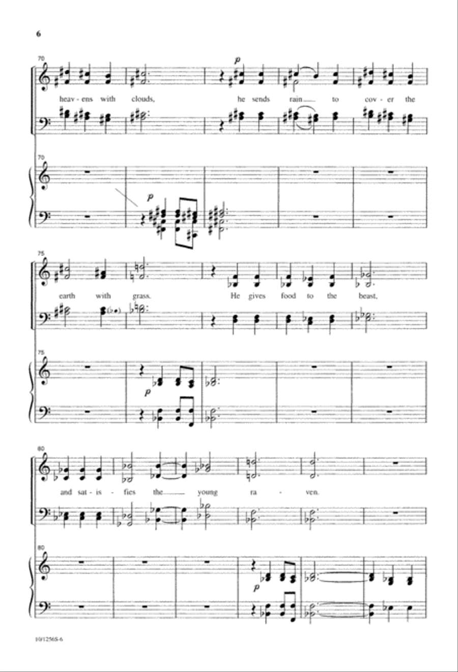 Psalm 147 Psalm 147 4-Part scores gallery preview page 6