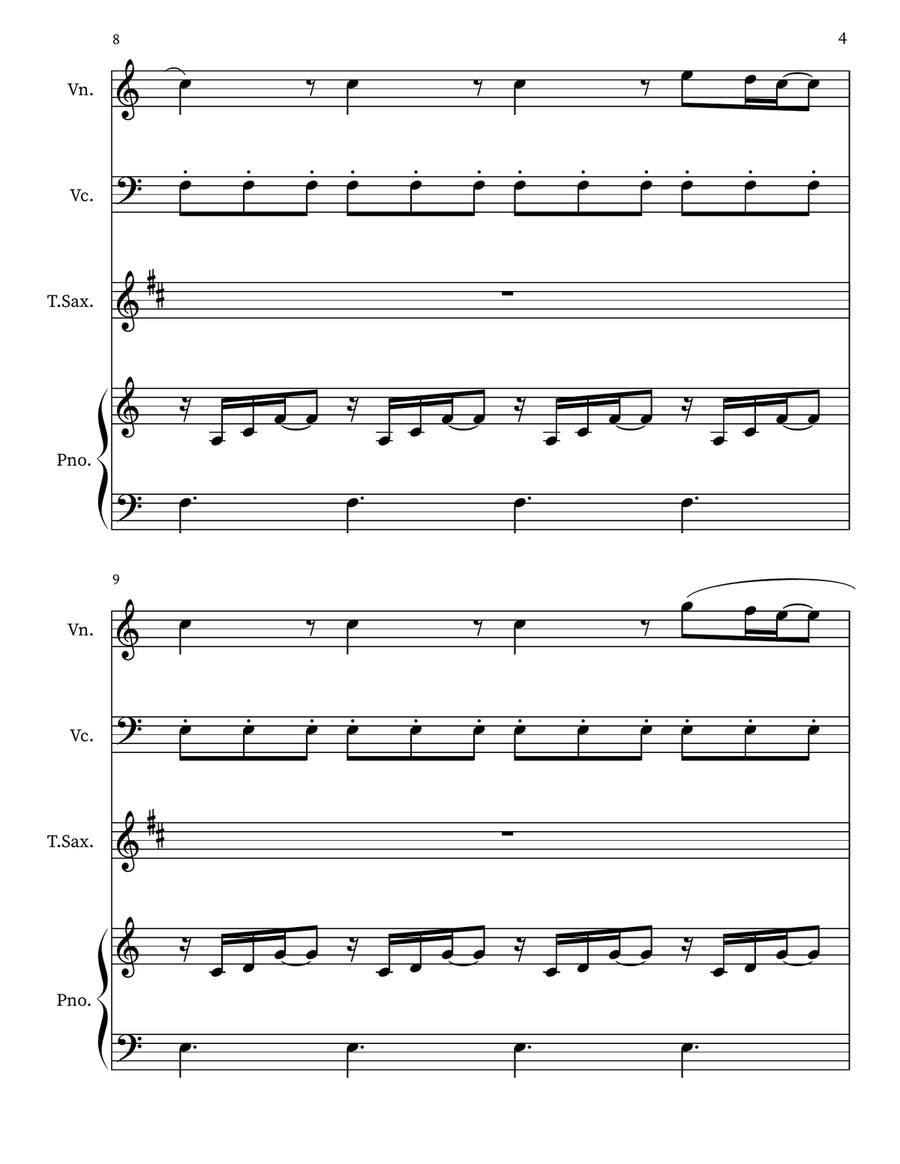 A Thousand Years Small Ensemble scores gallery preview page 4