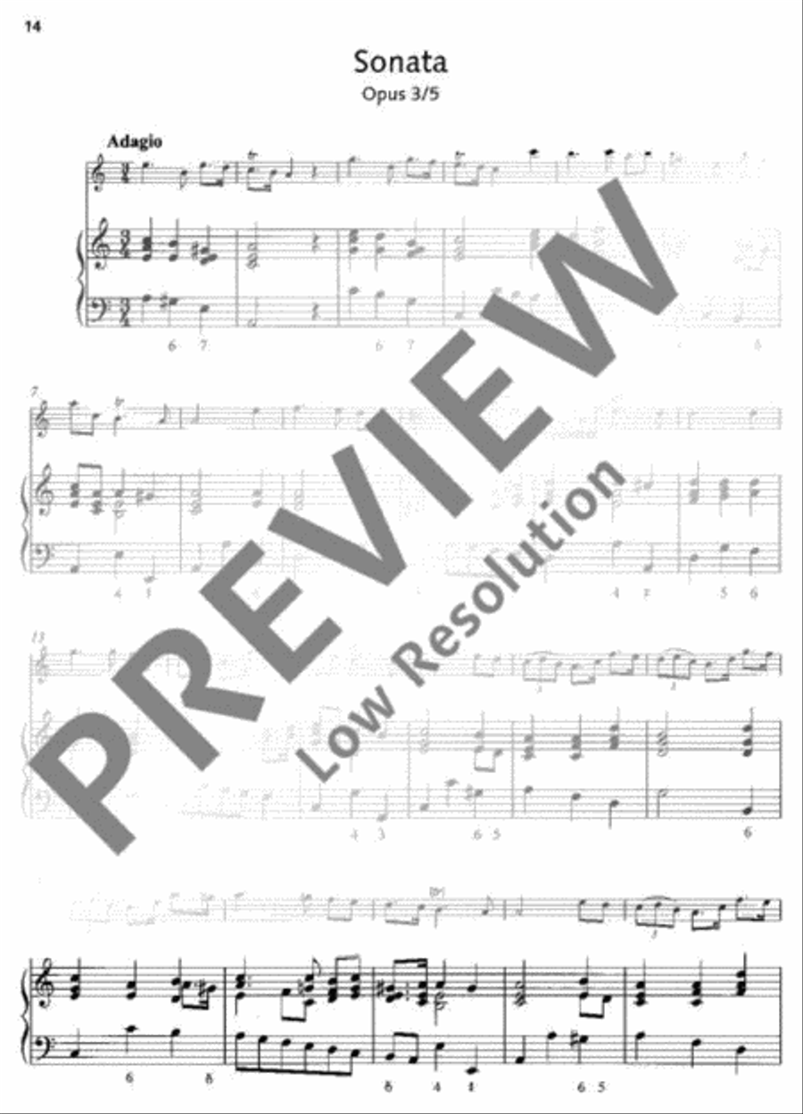 3 Sonatas Alto Recorder scores gallery preview page 15