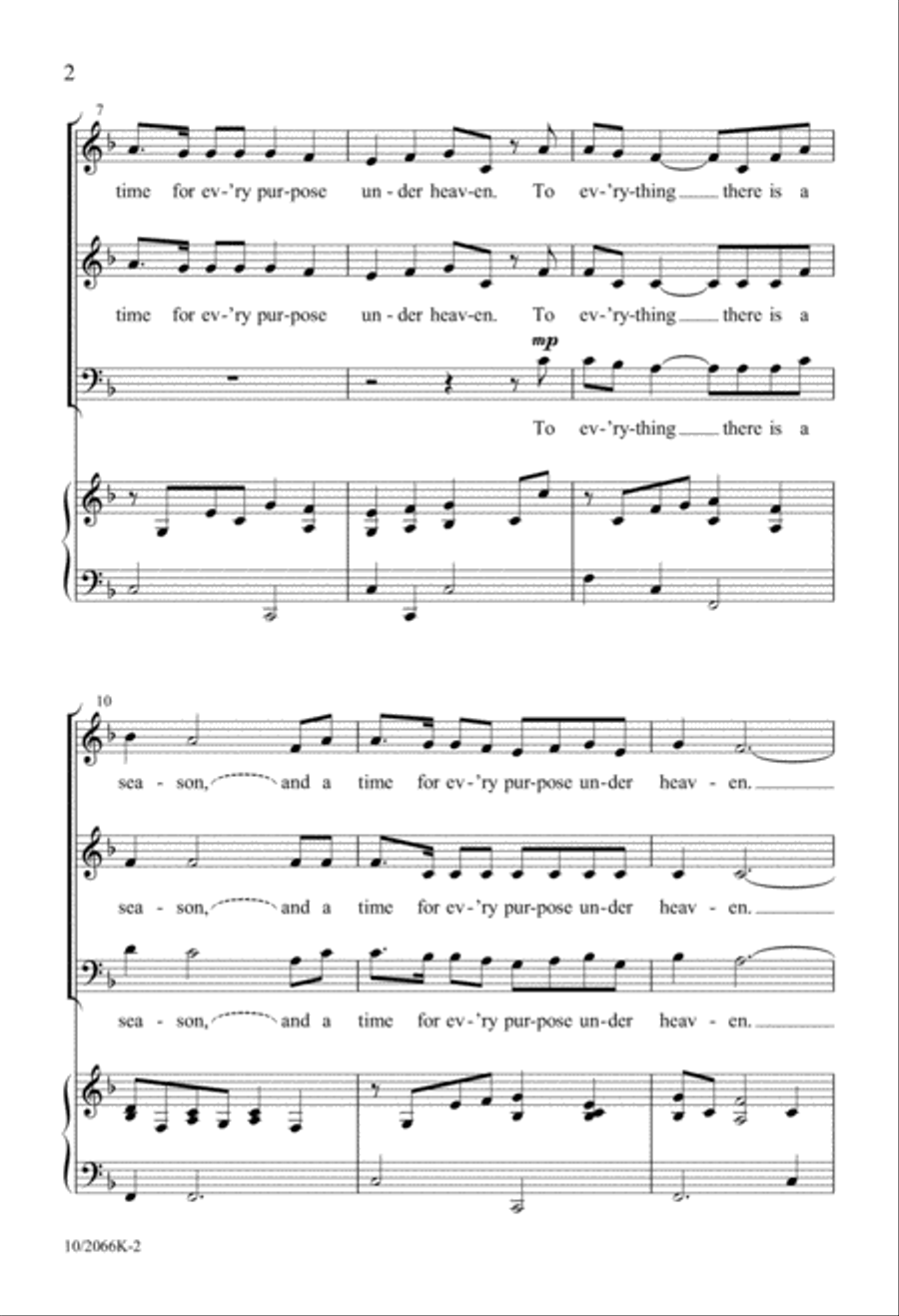 A Time a Season A Time a Season 3-Part scores gallery preview page 2