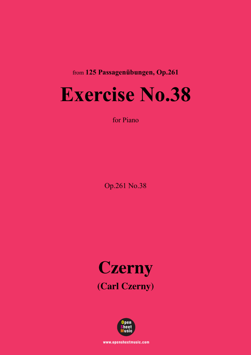 C. Czerny-Exercise No.38,Op.261 No.38 image number null