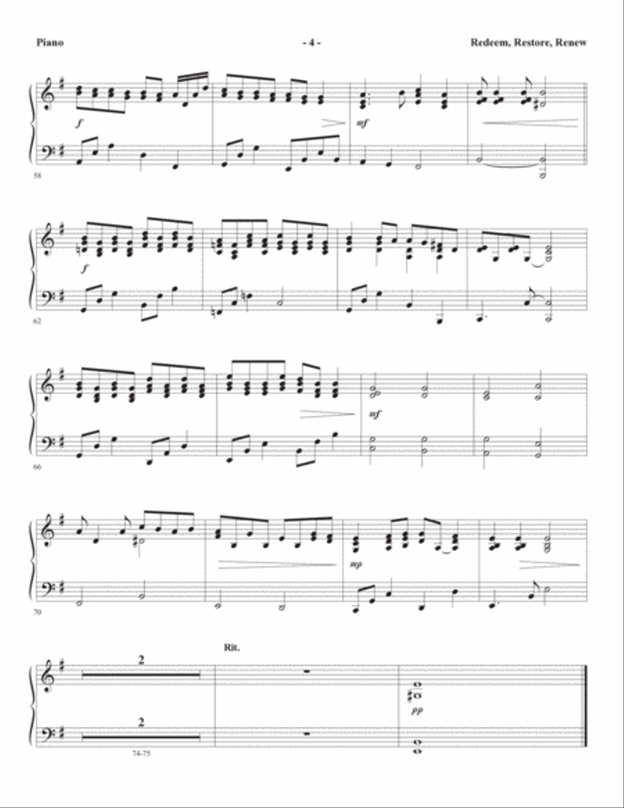 A Weary World Rejoices (A Chamber Cantata For Christmas) - Piano Choir scores gallery preview page 13