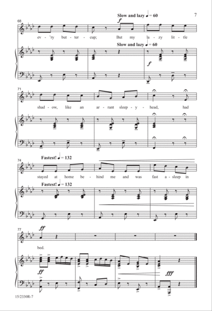 My Shadow My Shadow Unison Choir scores gallery preview page 8