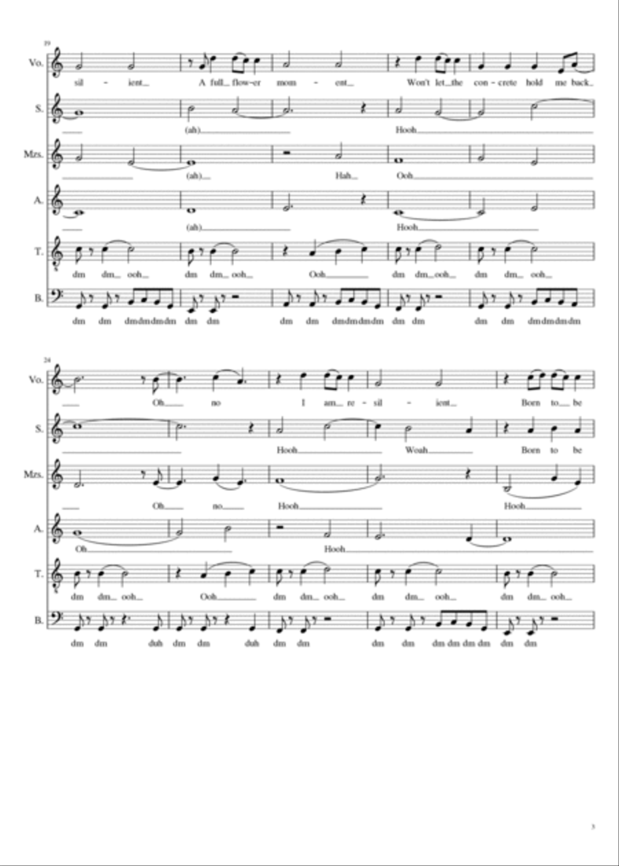 Resilient 4-Part scores gallery preview page 3