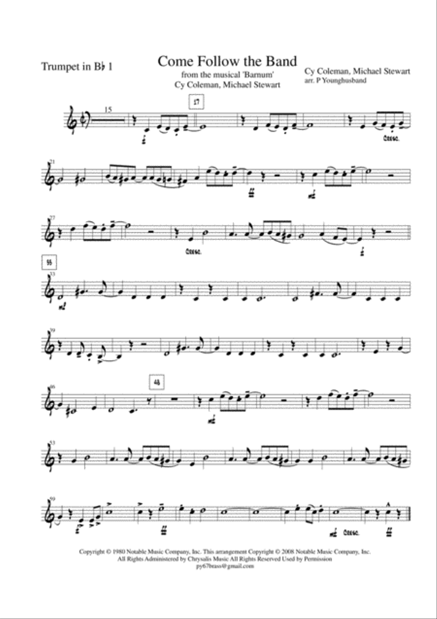 Come Follow The Band Brass Ensemble scores gallery preview page 5