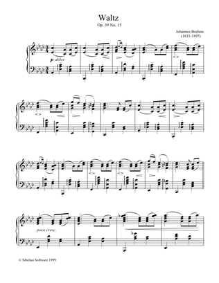 Waltz Op.39, No.15