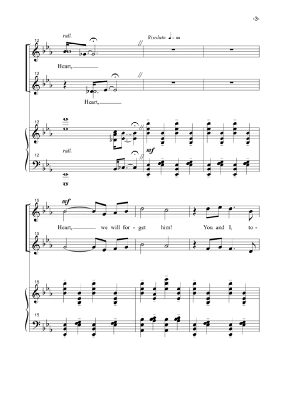 Heart, We Will Forget Him SSAA scores gallery preview page 3