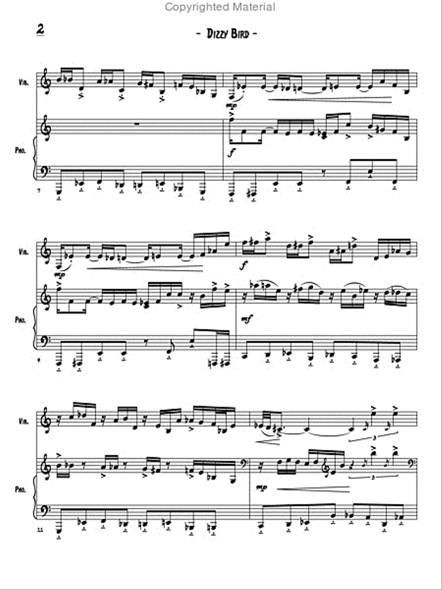 Two Images for Vibraphone and Piano Piano Accompaniment scores gallery preview page 8