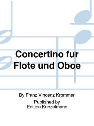 Book cover for Concertino for flute and oboe