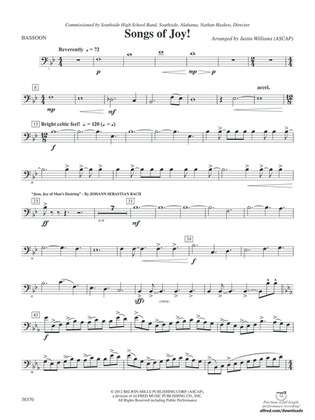 Songs of Joy!: Bassoon