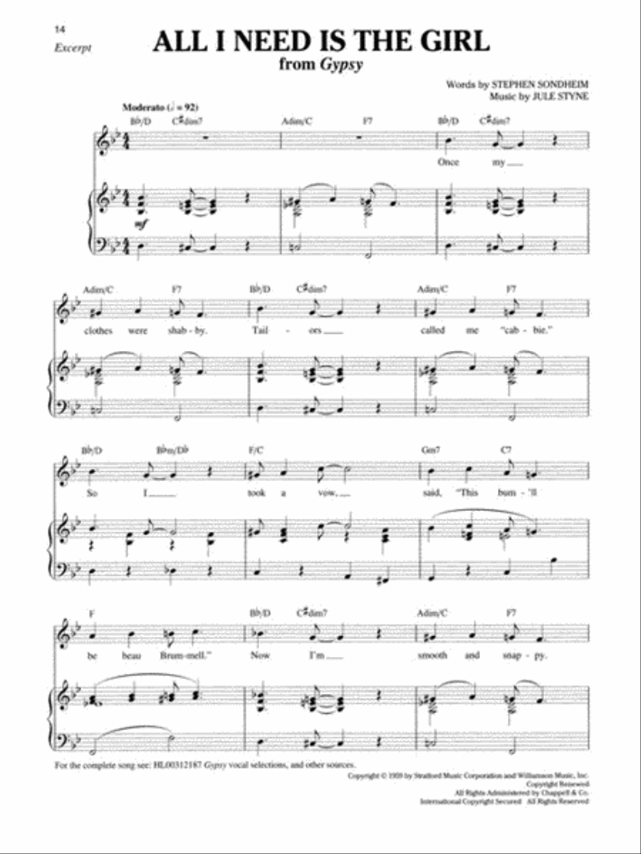 16-Bar Theatre Audition Baritone/Bass Voice scores gallery preview page 5
