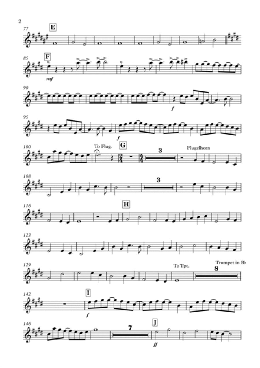 Confidence (Trumpet Section) B-Flat Trumpet scores gallery preview page 2