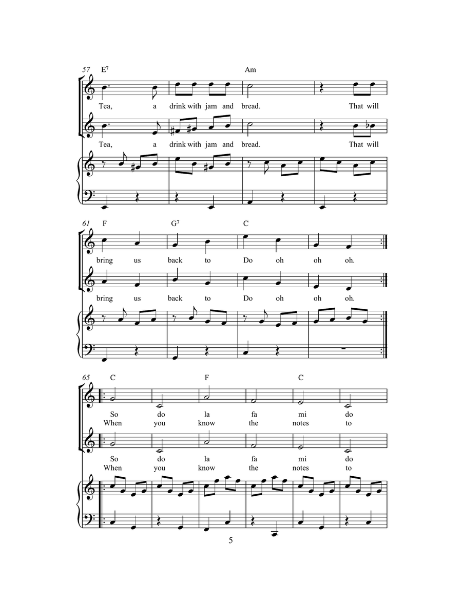 Do-Re-Mi (from The Sound of Music) (arr. Rick Hein) 2-Part scores gallery preview page 5
