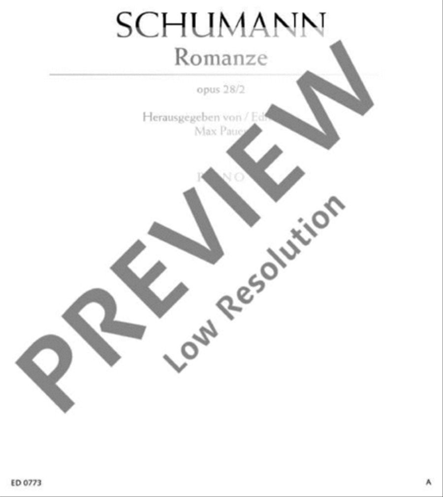 Romance F-sharp major, Op. 28/2 Piano Solo scores gallery preview page 2