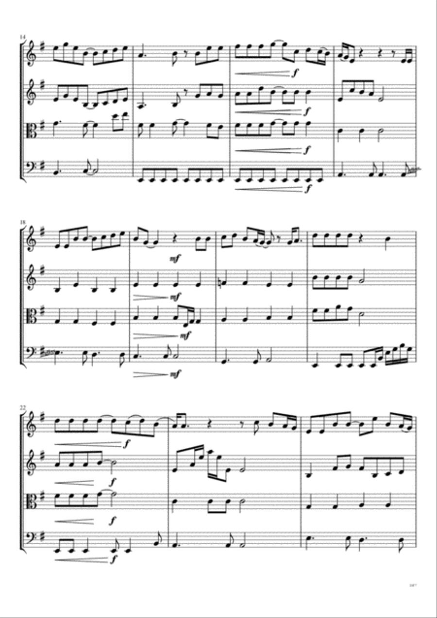 I Go Crazy String Quartet scores gallery preview page 3