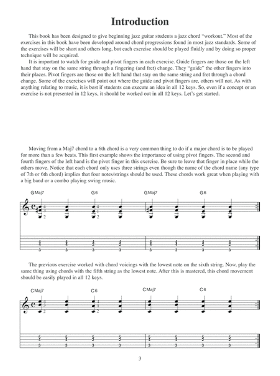 Jazz Guitar Chord Workout Electric Guitar scores gallery preview page 4