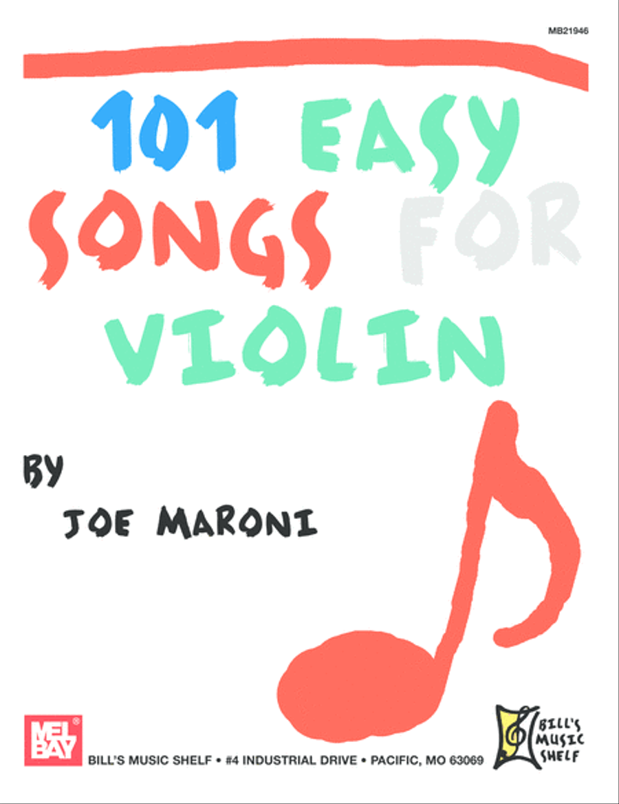 101 Easy Songs for Violin Violin Solo scores gallery preview page 1