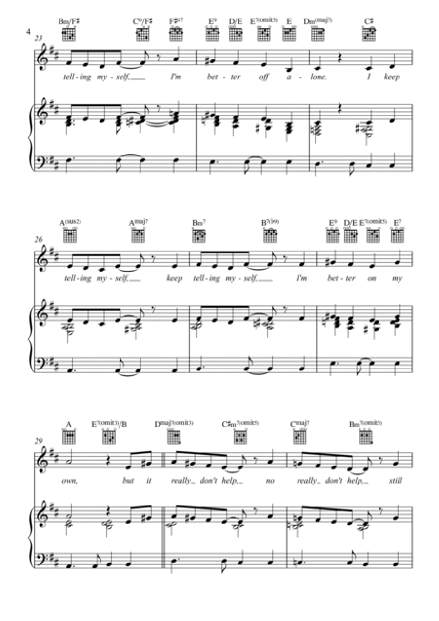 Keep Telling Myself Keep Telling Myself Piano, Vocal, Guitar scores gallery preview page 4