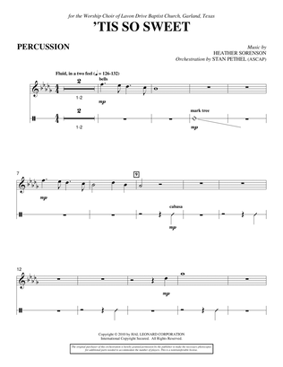 Book cover for 'Tis So Sweet - Percussion 1 & 2