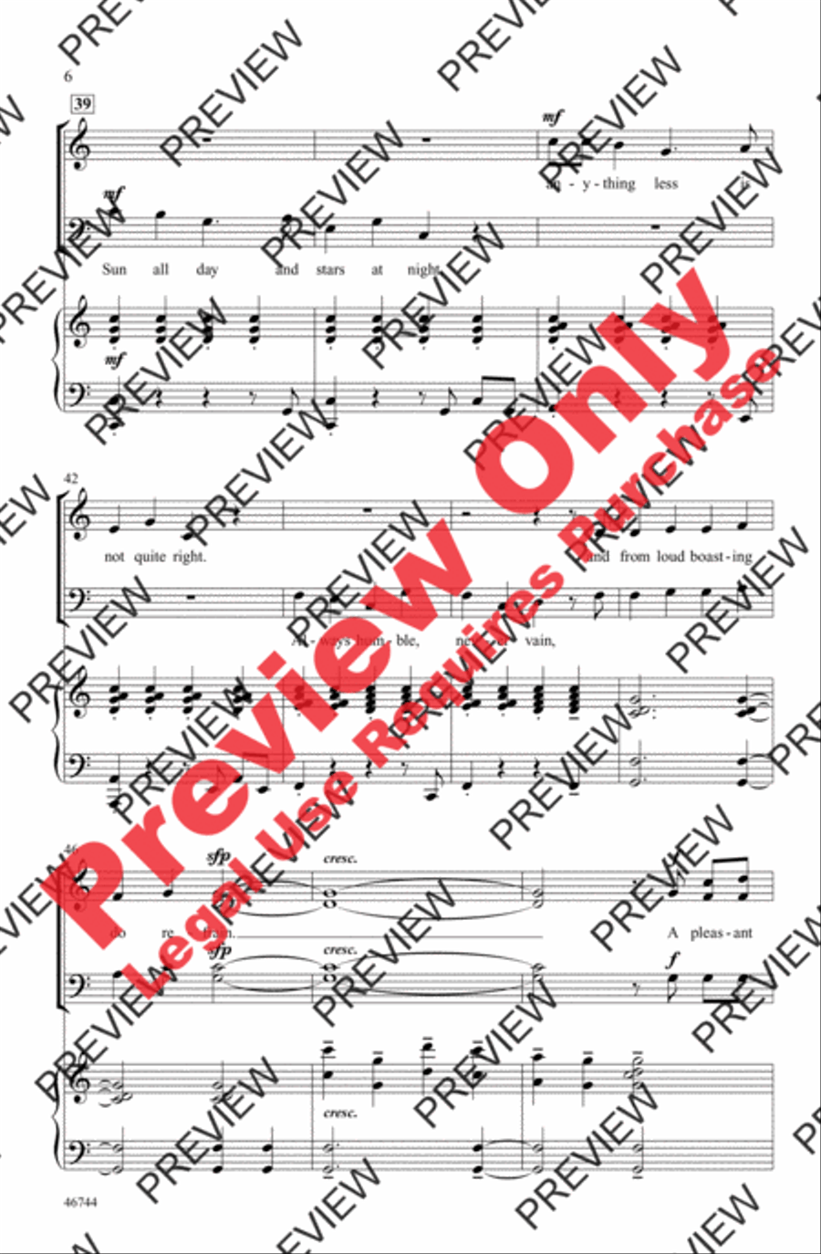 A Pleasant Life A Pleasant Life 4-Part scores gallery preview page 6