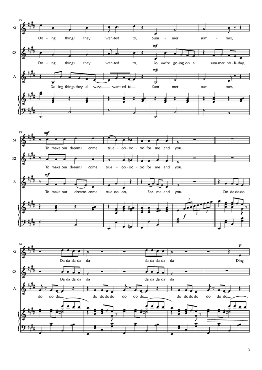 Summer Holiday Summer Holiday SSA scores gallery preview page 3