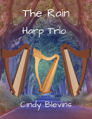 Book cover for The Rain, for Harp Trio