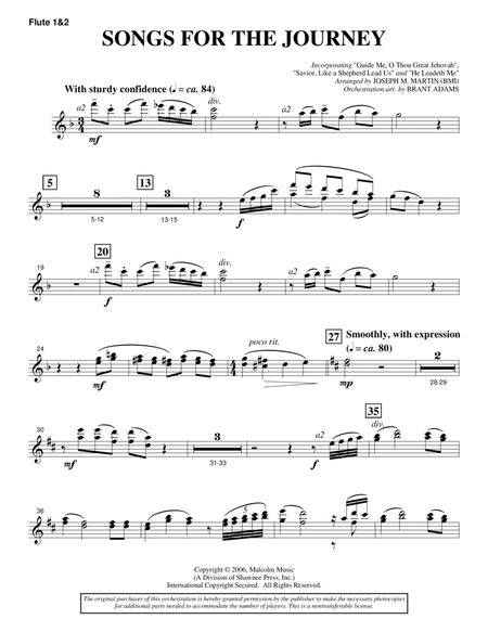 Songs For The Journey (from "Footprints In The Sand") - Flute 1 & 2