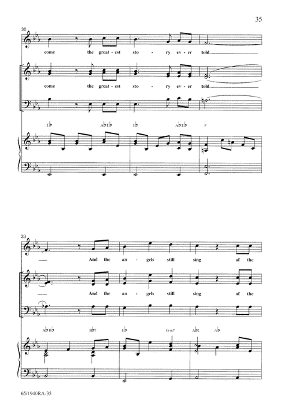 We Will Know Peace 3-Part scores gallery preview page 37