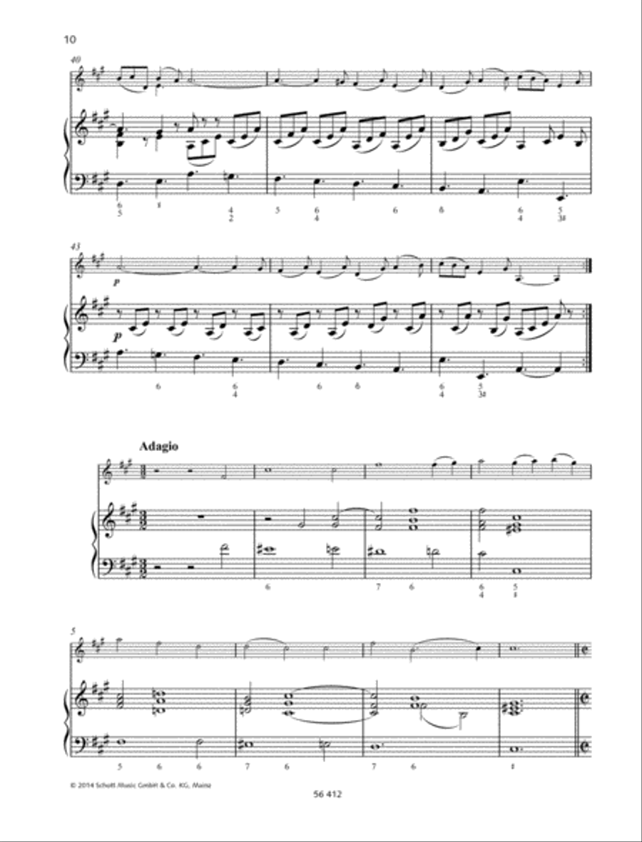 Sonata A major Violin scores gallery preview page 5