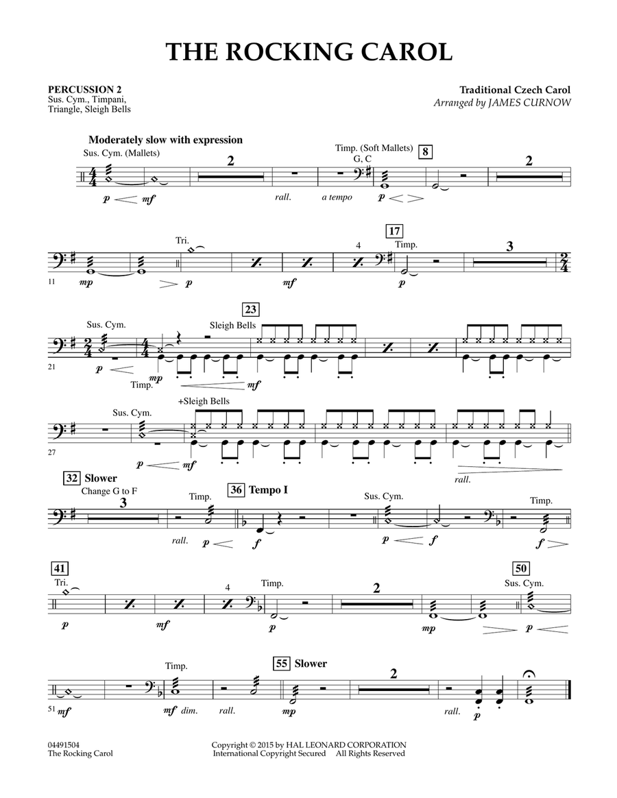 The Rocking Carol - Percussion 2 Orchestra scores gallery preview page 1