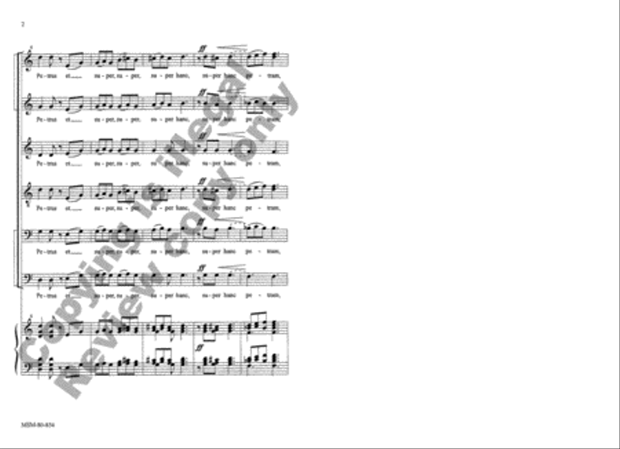 Tu es Petrus A Cappella scores gallery preview page 3