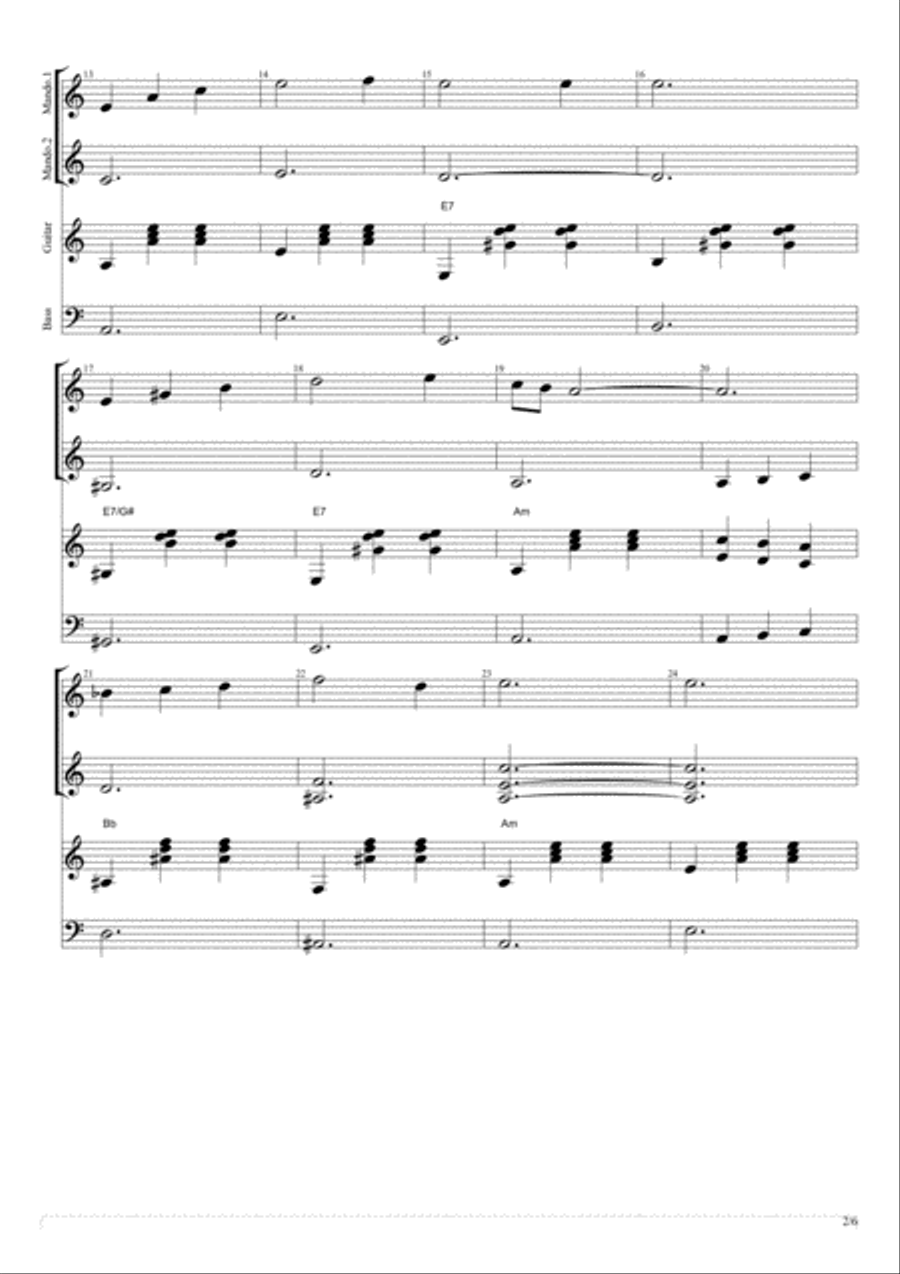 'A canzona 'e Napule Small Ensemble scores gallery preview page 2
