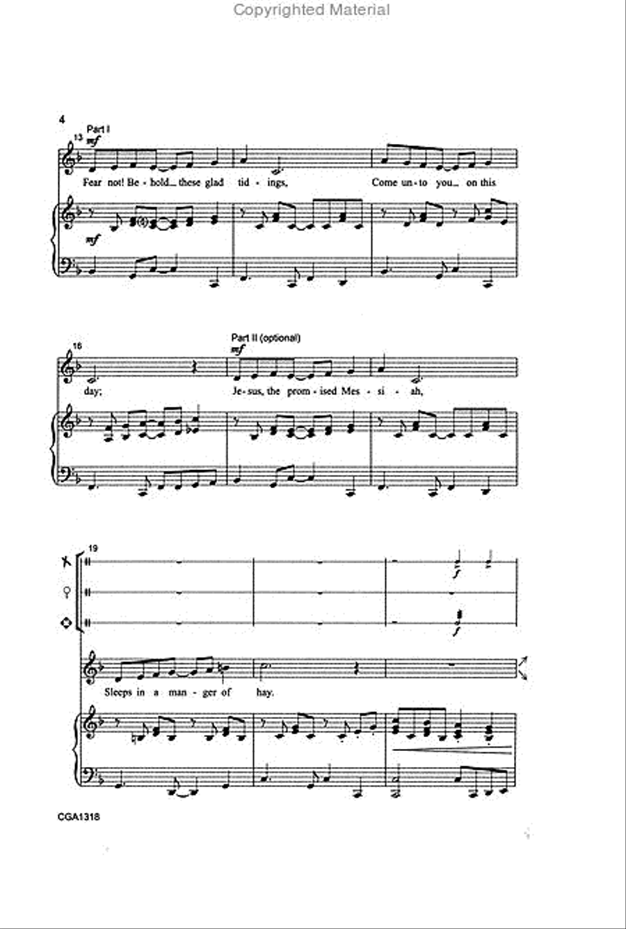 Shepherds, Arise! Unison Choir scores gallery preview page 2