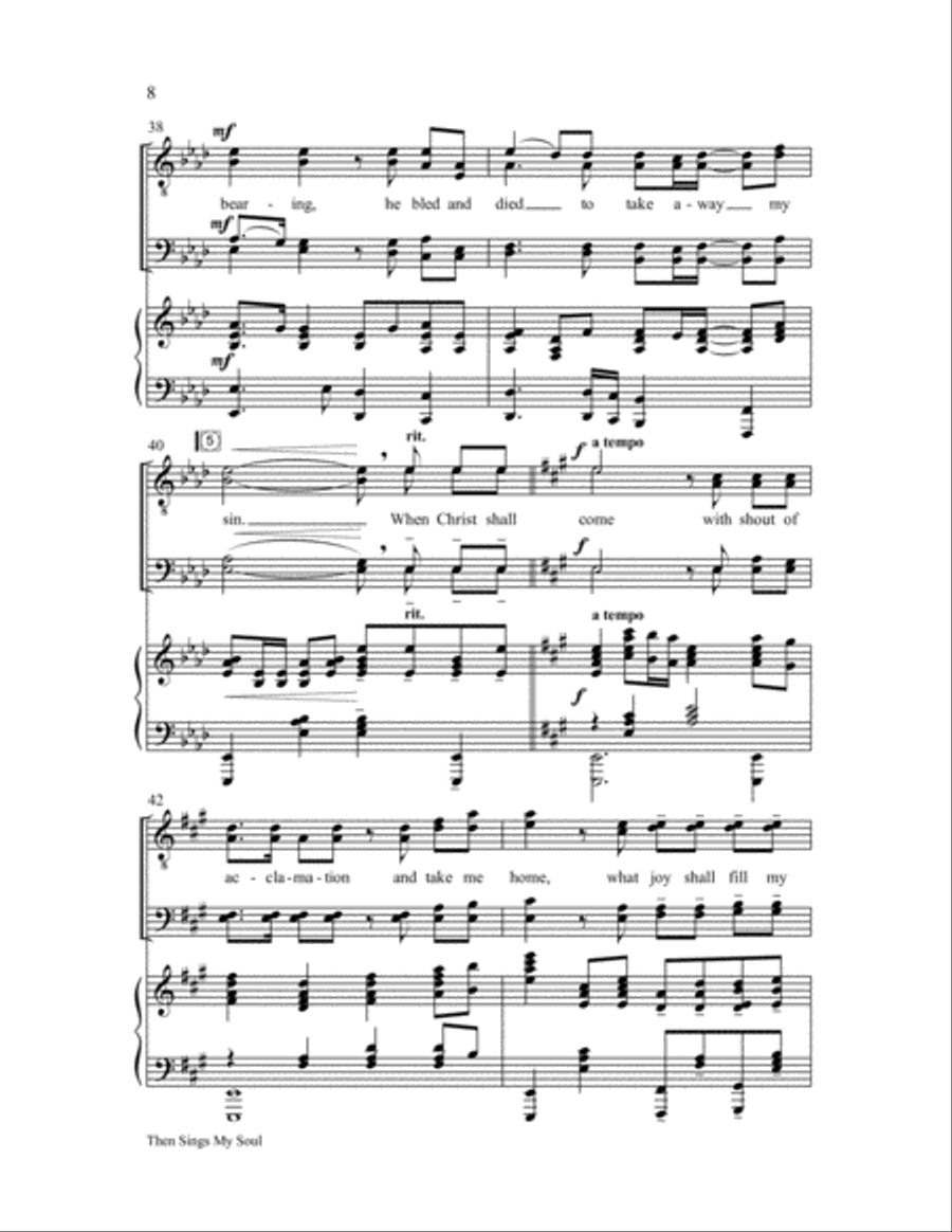 Then Sings My Soul (How Great Thou Art) Choir scores gallery preview page 8