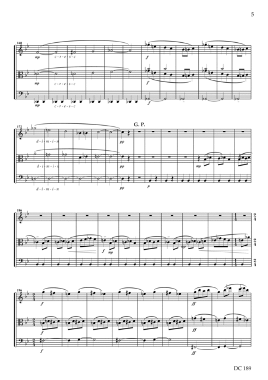 Two Movements for String Trio String Trio scores gallery preview page 5