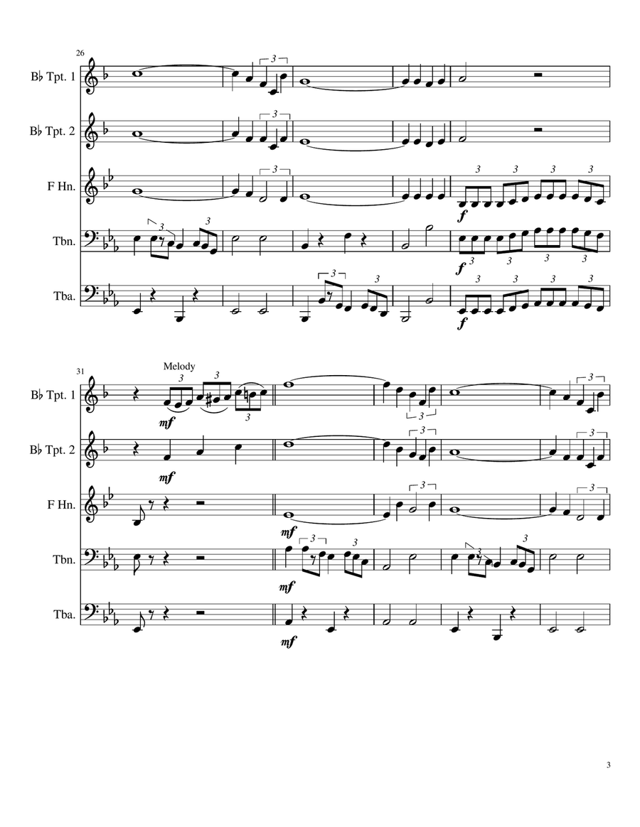Blueberry Hill Brass Ensemble scores gallery preview page 3