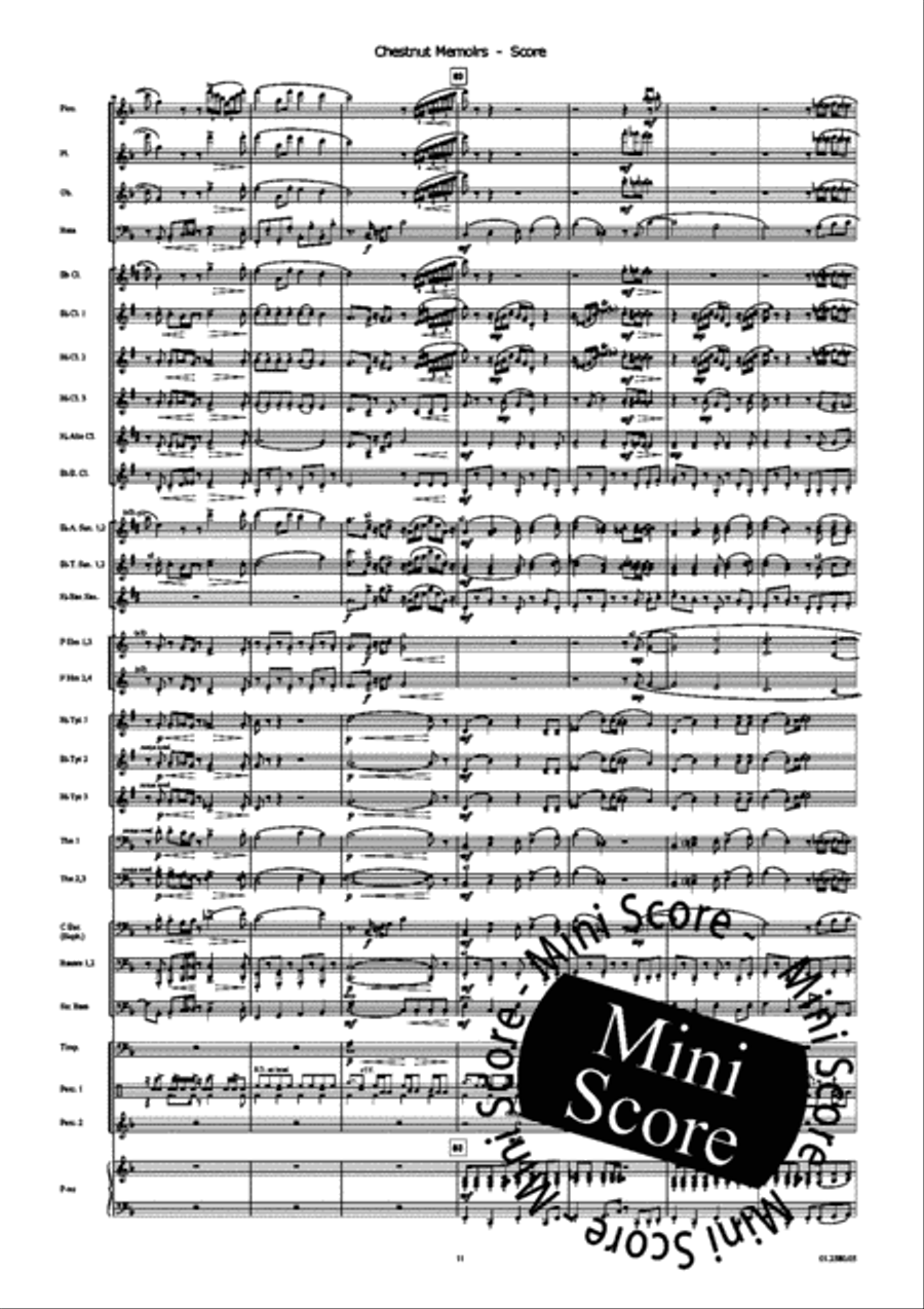 Chestnut Memoires Chestnut Memoires Concert Band scores gallery preview page 15
