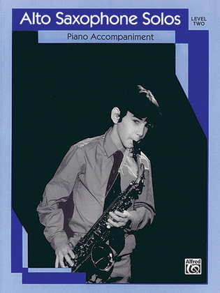 Book cover for Alto Saxophone Solos