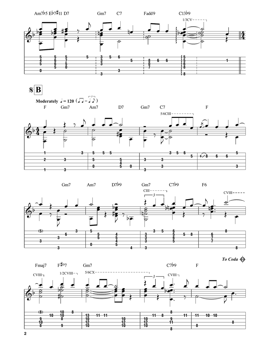 O Tannenbaum (from A Charlie Brown Christmas) Electric Guitar scores gallery preview page 2