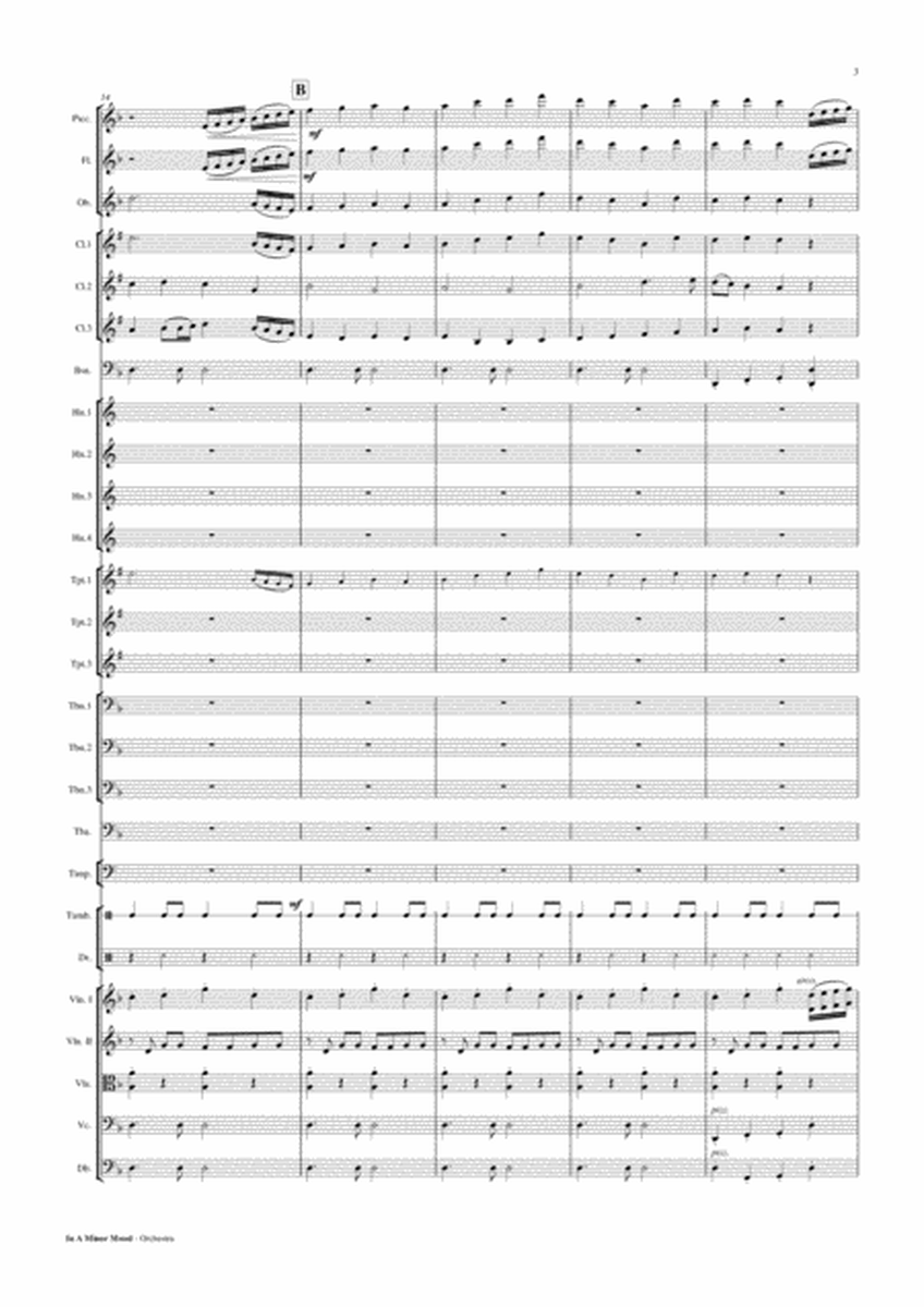 In A Minor Mood - Orchestra v2 Score and Parts PDF image number null