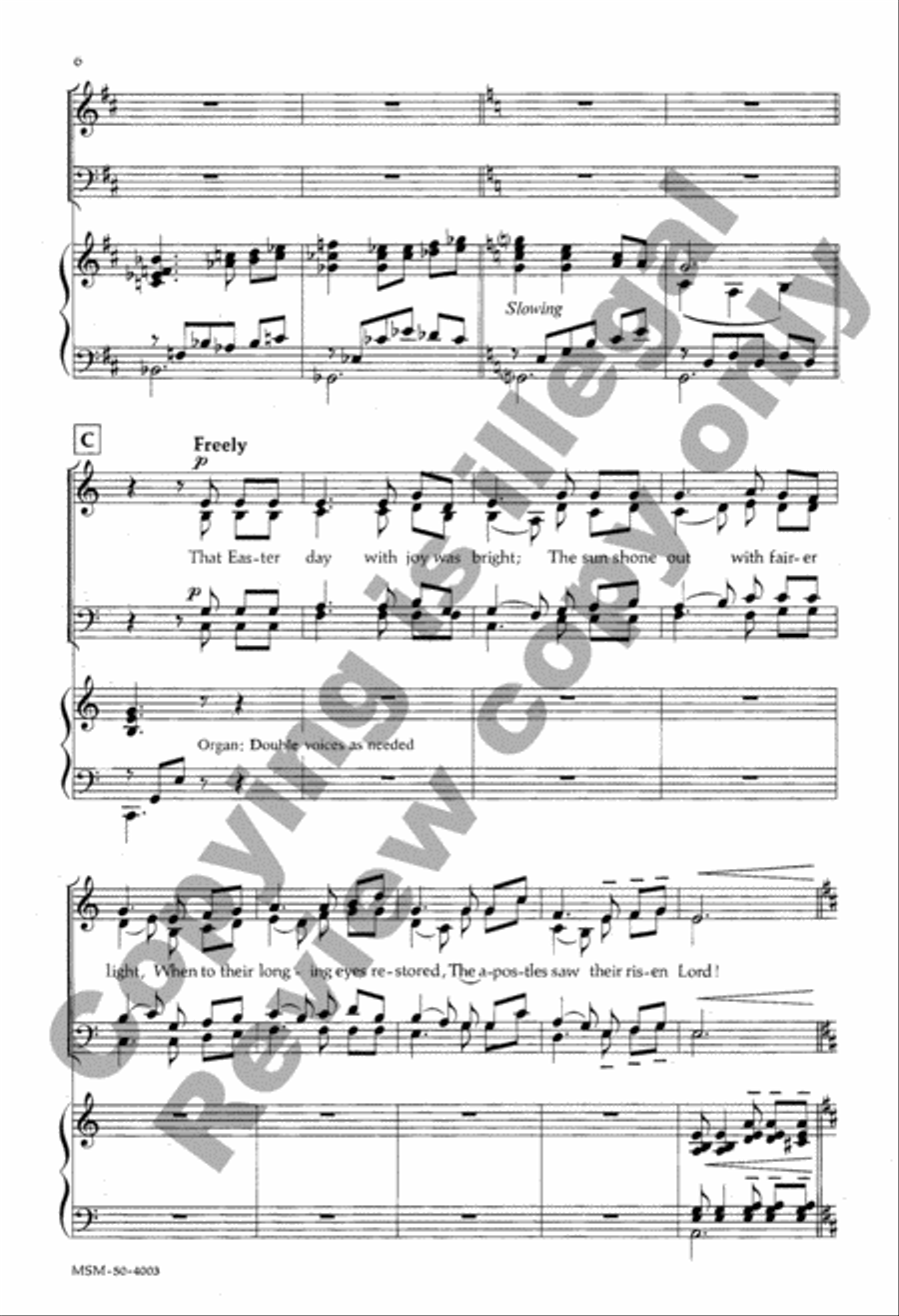 Our Lord Indeed Has Risen 4-Part scores gallery preview page 5