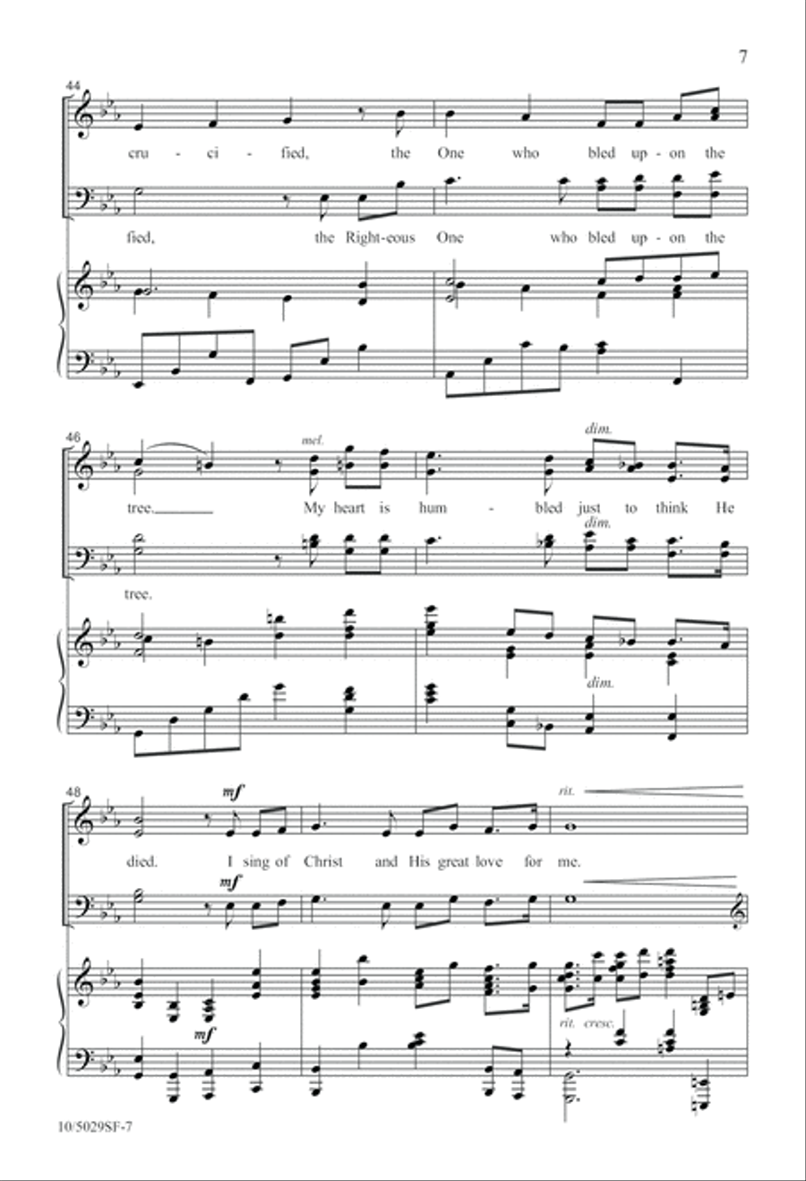 My Song Is Christ 4-Part scores gallery preview page 7