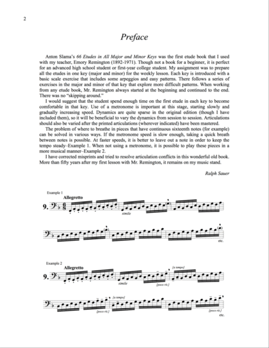 66 Etudes in all Major and Minor Keys for Euphonium Euphonium scores gallery preview page 3
