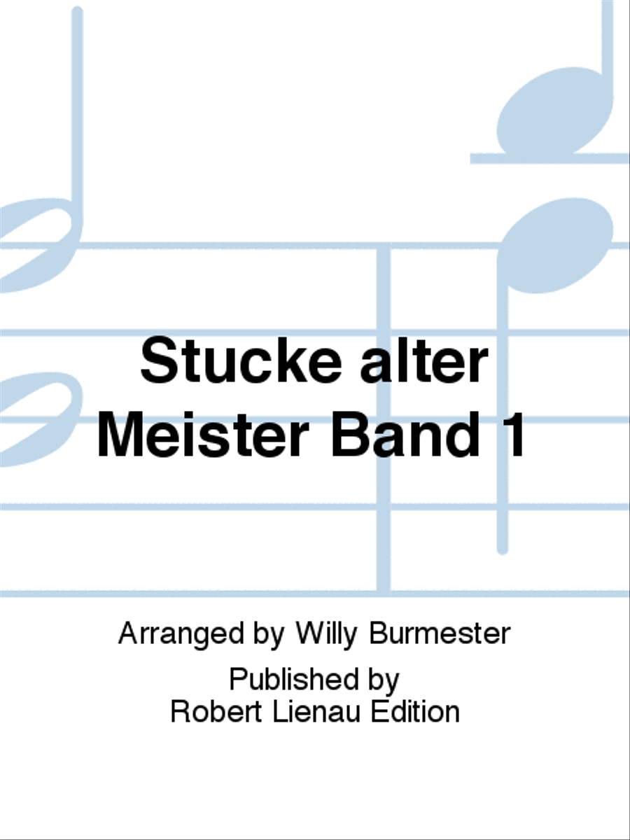 Stücke alter Meister Band 1 Violin Solo scores gallery preview page 1