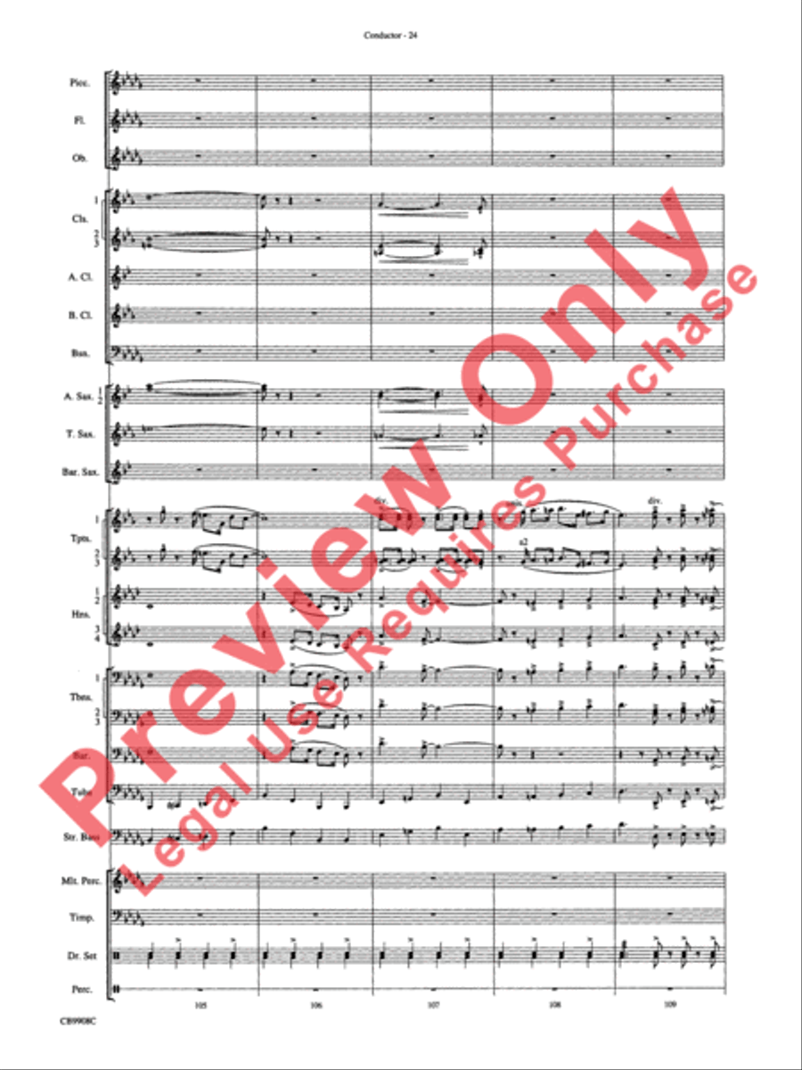 Swing's the Thing Concert Band scores gallery preview page 27
