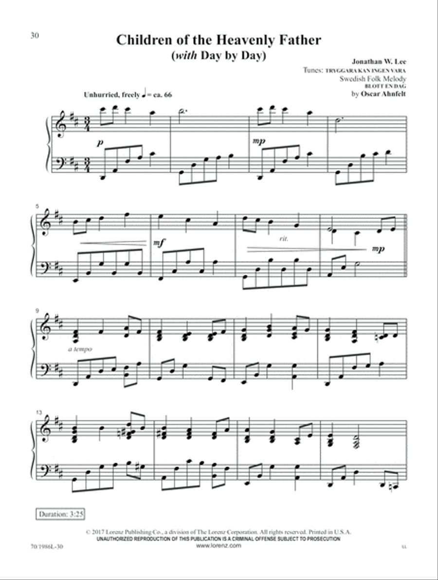 Glory and Grace Glory and Grace Piano Solo scores gallery preview page 17