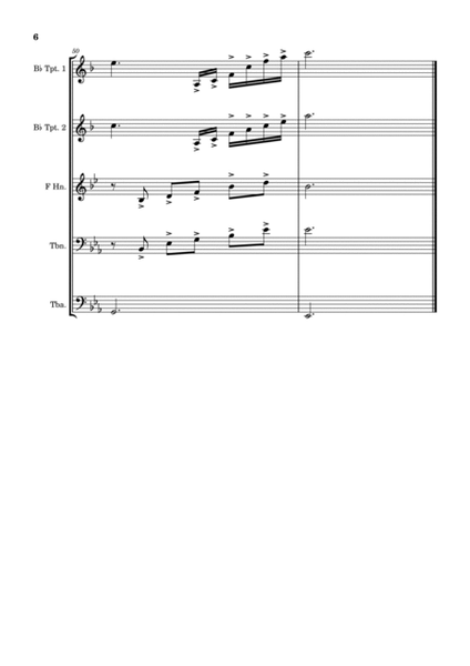 Musetta's Waltz from La Bohéme - Brass Quintet image number null